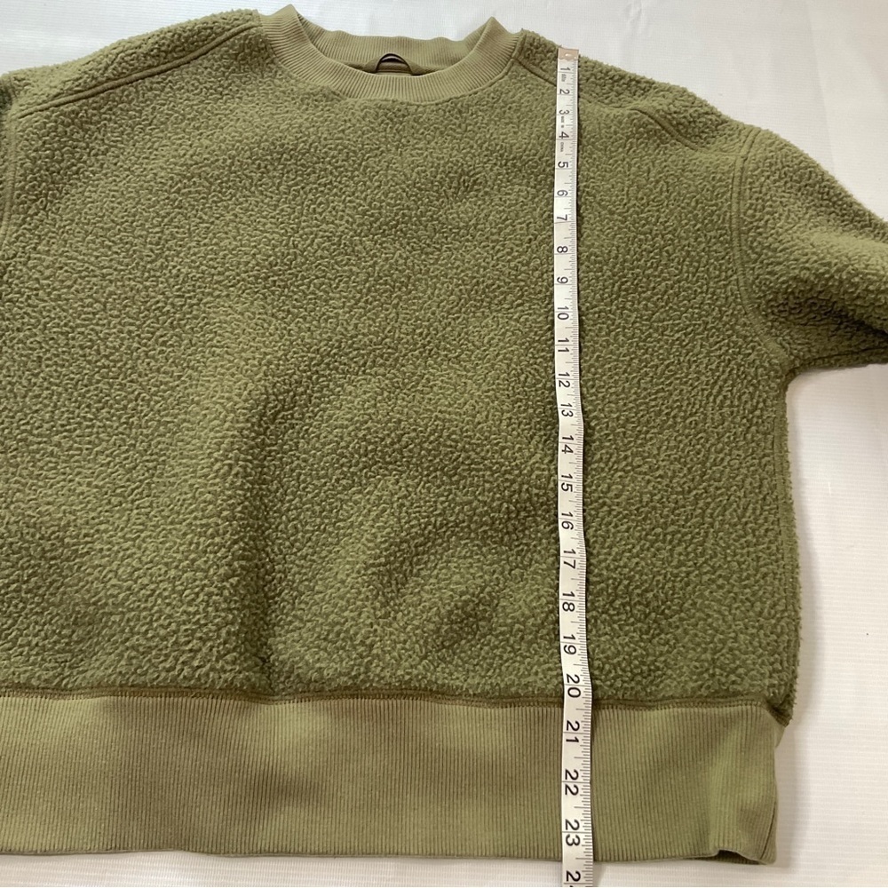 Everlane The ReNew Teddy Oversized Crew Neck Sweater Kalamata Size Small - Picture 11 of 13